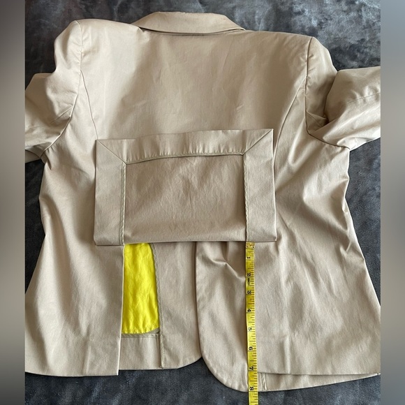 Escada Sport Light Chino Khaki Blazer Jacket Size 42/ Large Classic Career - Picture 12 of 16